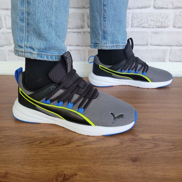 Puma Other - ✨Puma 5Y Big Kid Youth Shoes Running Sneakers Gray/Black 399051-03